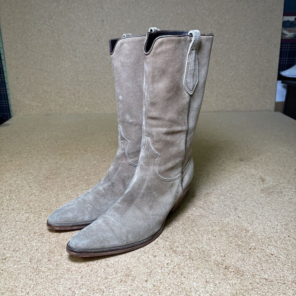 Duccio Del Duca Suede Boots Womens Size 39 US 8.5 Made In Italy